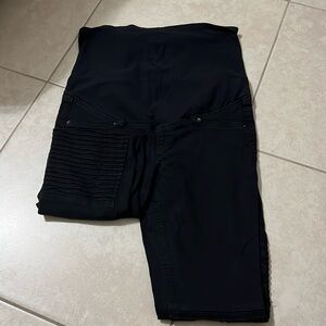 Maternity blank ribbed skinny jeans